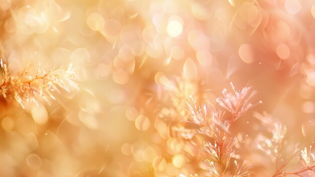 Soft focus bokeh background in beige peach and soft pink tones for a dreamy atmosphere