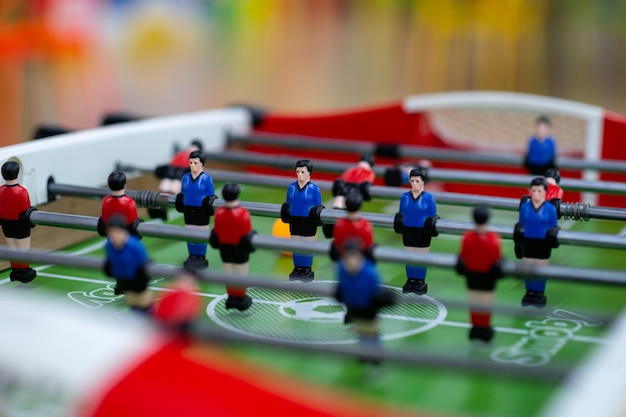 Soft focus on table football