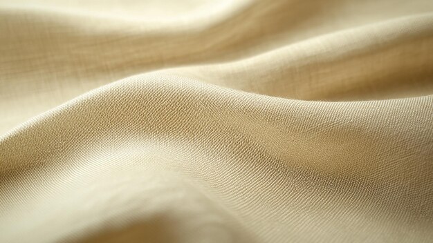 Photo soft golden beige canvas with a smooth delicate texture and subtle sheen