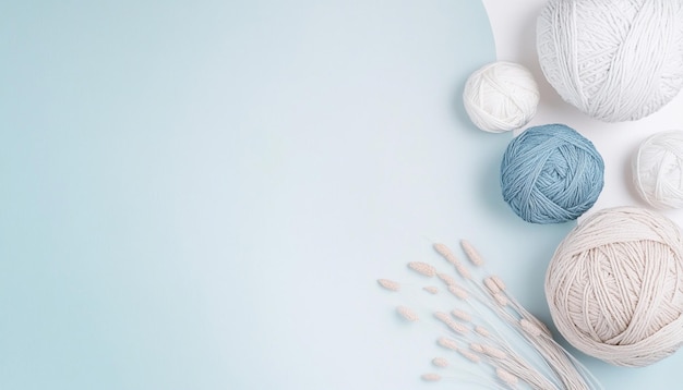 A soft gradient image showing yarn and crochet tools highlighting the delicate textures and colors