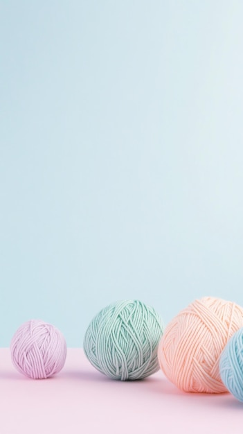 A soft gradient image showing yarn and crochet tools highlighting the delicate textures and colors