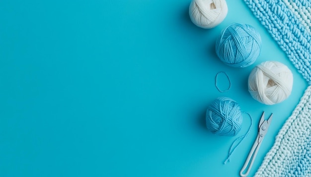 A soft gradient image showing yarn and crochet tools highlighting the delicate textures and colors