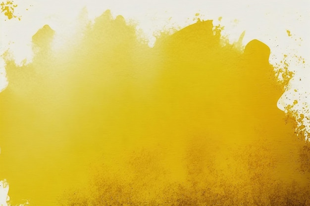 Soft light yellow watercolor splash abstract background