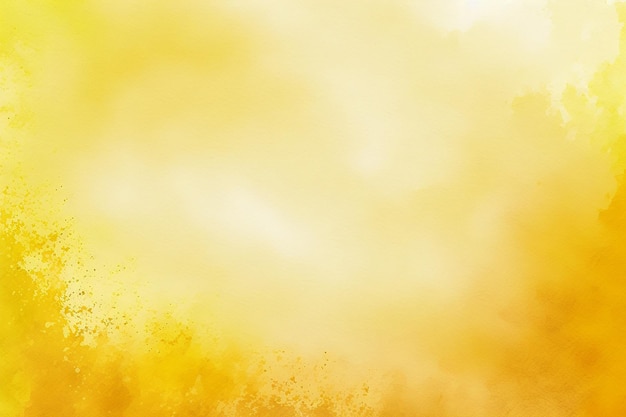 Soft light yellow watercolor splash abstract background