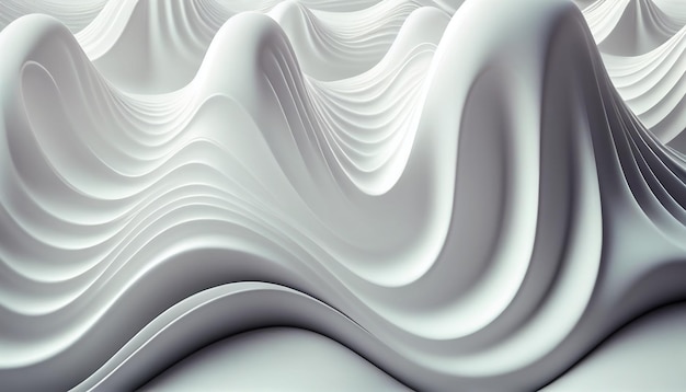 Soft Milk White Wave Background with a Subtle Look