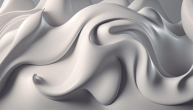 Soft Milk White Wave Background with a Subtle Look