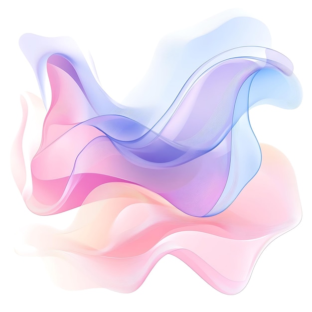 Photo soft pastel flow abstract vector art design