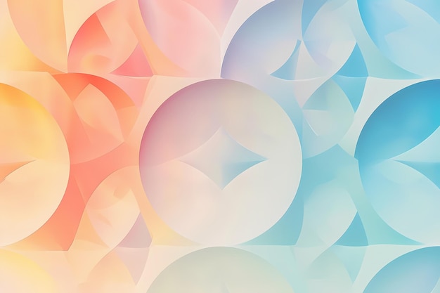 Soft Pastel Gradient Background with Intricate Geometric Patterns