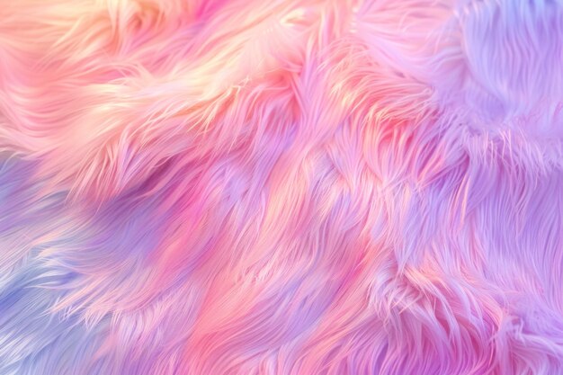 Photo soft pastel iridescent fur textured background