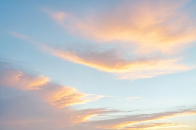 Soft Pastel Sunset Clouds