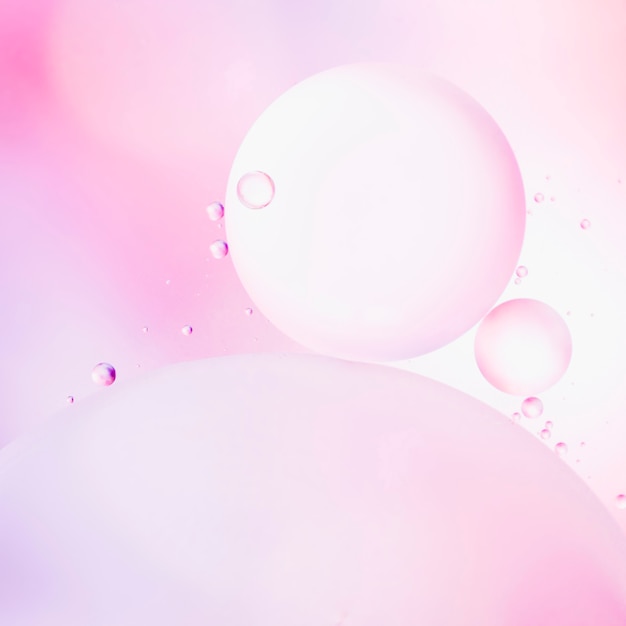 Soft pink abstract background with bubbles