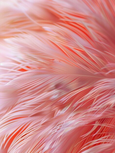 Soft Pink Feather Texture Background Aesthetic Close Up Detail Delicate Natural Pastel