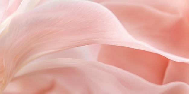 Soft Pink Petal Macro Abstract Floral Closeup with Delicate Light Pastel Colors