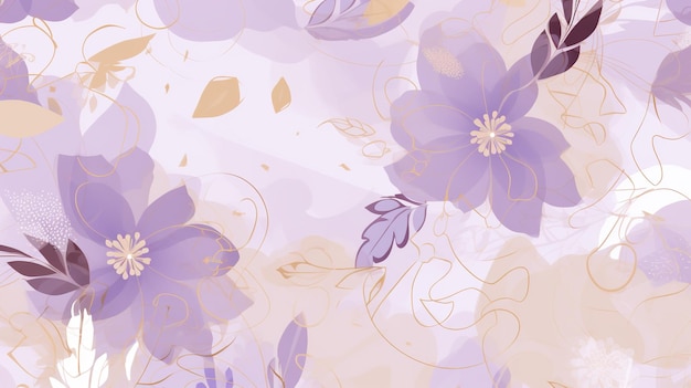 Soft Purple Pastel Color Flower Background for Gentle Floral Aesthetics