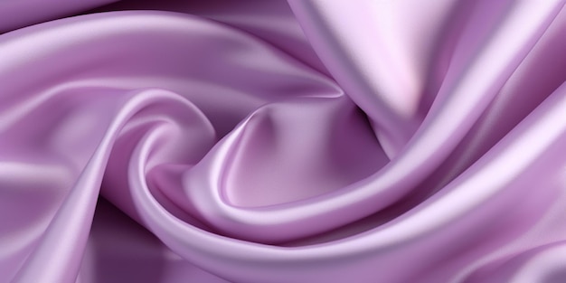 Soft purple silk satin background elegant wavy fold by generative AI tools