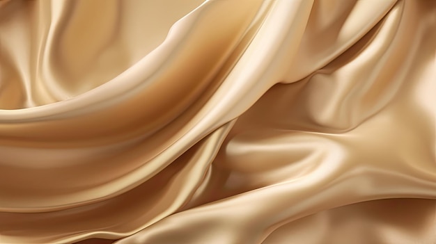 A soft silk fabric with a soft golden color.