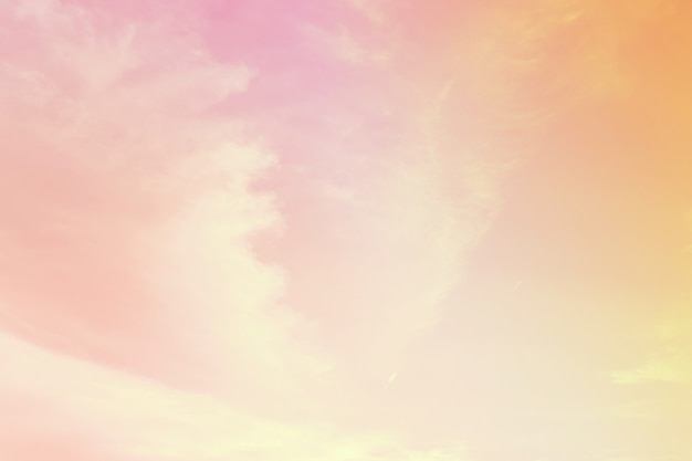 A soft sky with cloud background in pastel color	