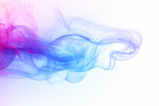 soft textured smoke neon glow isolated in white background and copy space