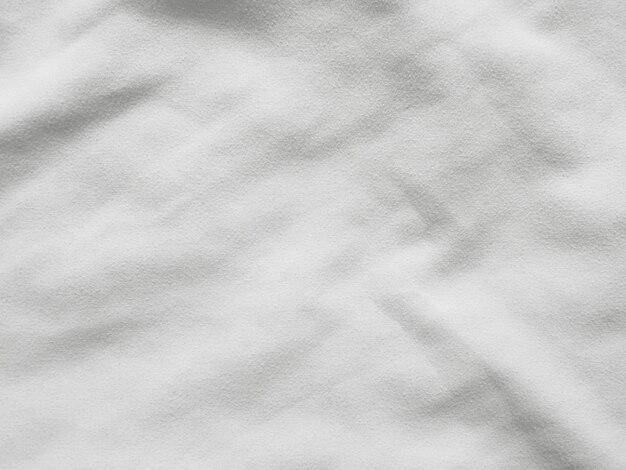 Soft white wrinkled fabric background