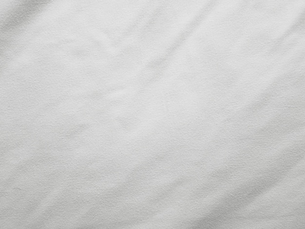 Soft white wrinkled fabric background