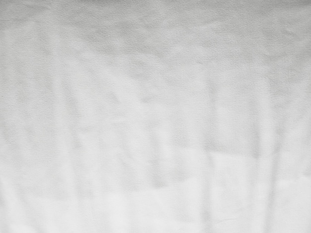 Soft white wrinkled fabric background