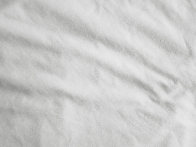 Soft white wrinkled fabric background