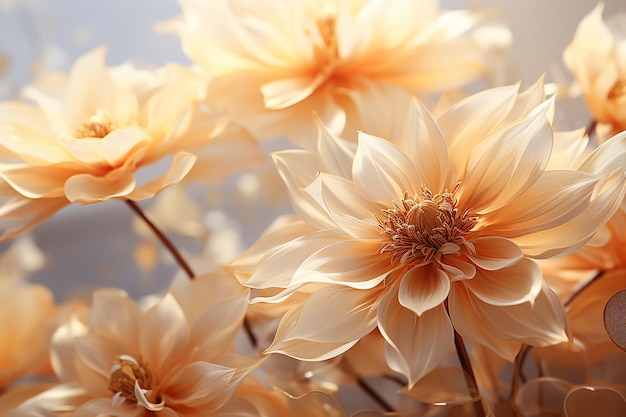 Soft Yellow Flower Petals Delicate Pattern