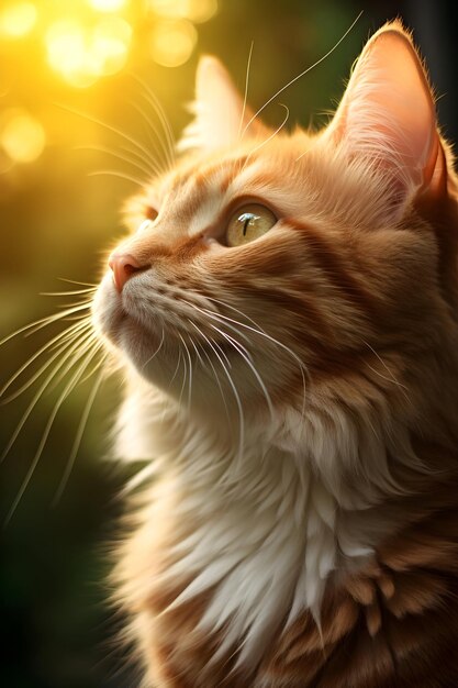 Softy Focus Photo Of An Orange Tabby Cat