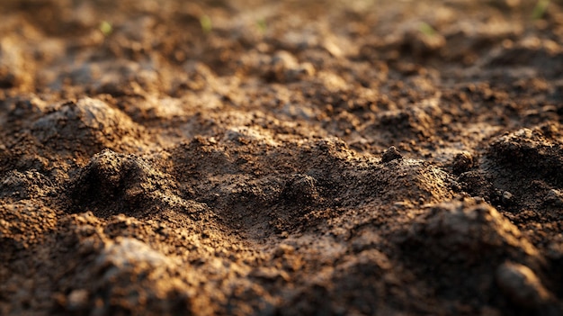 soil and dirt surface showcasing intricate patterns and rich earthy tones This natural background