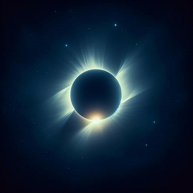 a solar eclipse is shown with the moon in the background