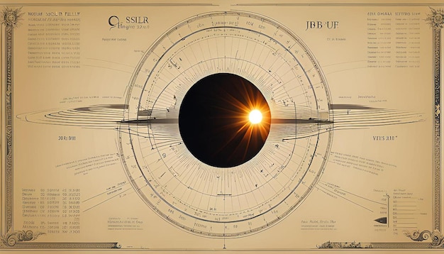 Solar Eclipse with Astronomical Charts