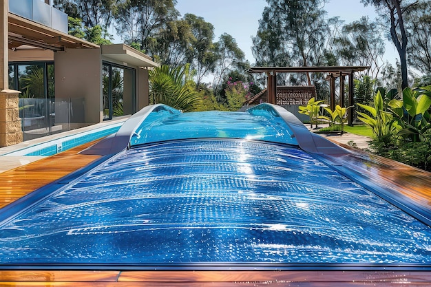 Photo solar energy pool protection system