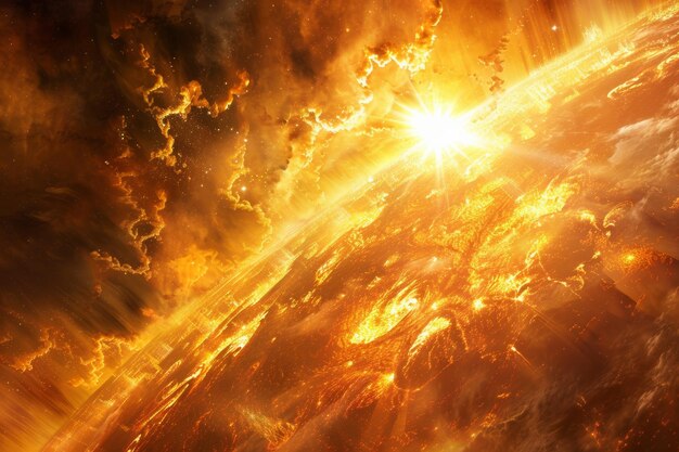 Solar flares powerful eruptions on the suns surface emit intense radiation