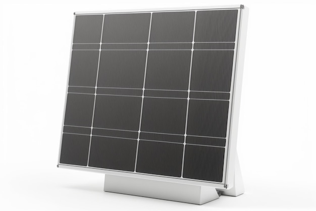 A solar panel isolated on a white background