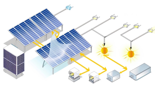 Photo a solar panel with the words solar energy on it