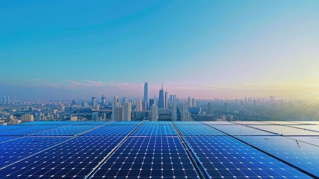 solar panels installed on rooftop settings against a backdrop showcasing their environmental impact and clean energy contribution in a style reminiscent of dark emerald