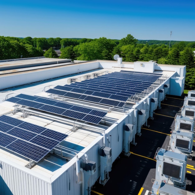 Solar power panels and HVAC Systems with Automation