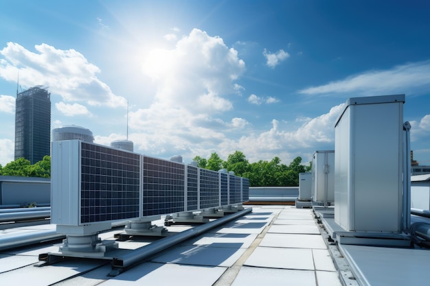 Solar power panels and HVAC Systems with Automation