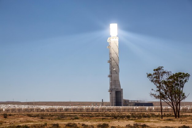 Solar Power Station in Negev desert in Israel