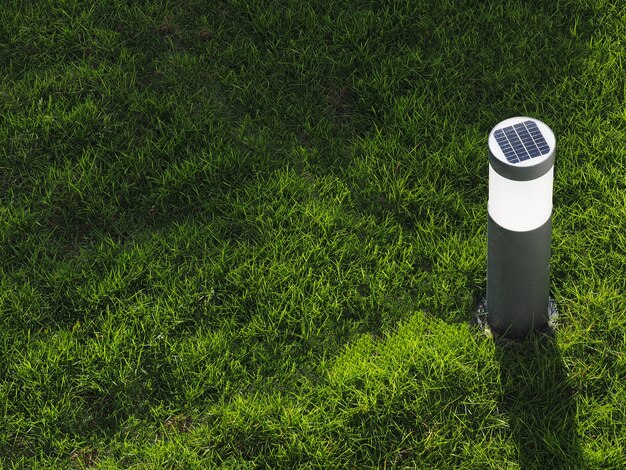 Solar powered garden flashlight