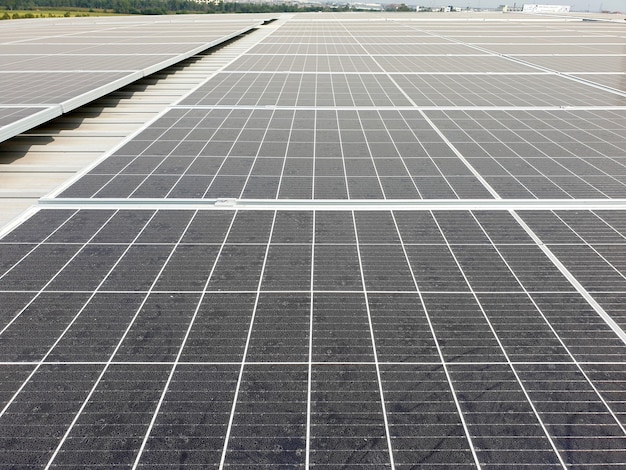 Solar Rooftop after installation on the factory roof