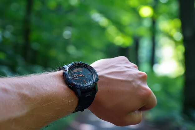 Photo solar running watch