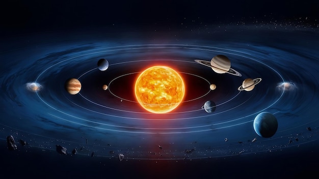 Solar system and Galaxy system Planet Space galaxy Neptune Earth Mars Jupiter