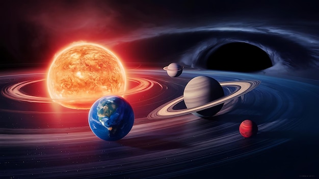 Solar system and Galaxy system Planet Space galaxy Neptune Earth Mars Jupiter