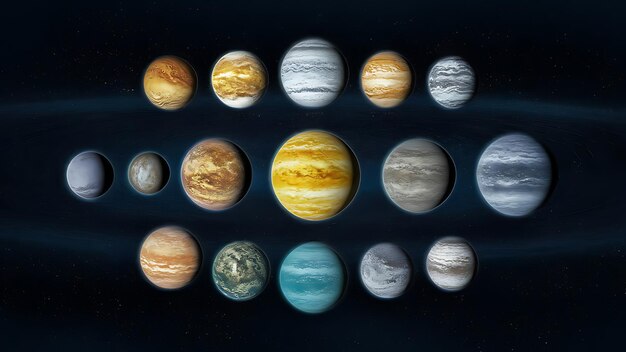 Photo solar system and galaxy system planet space galaxy neptune earth mars jupiter