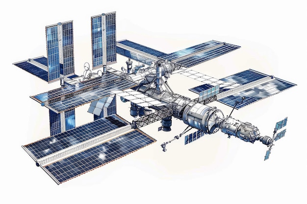 SolarPowered Space Station