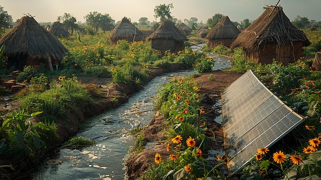 Photo solarpowered water purification systems providing clean water