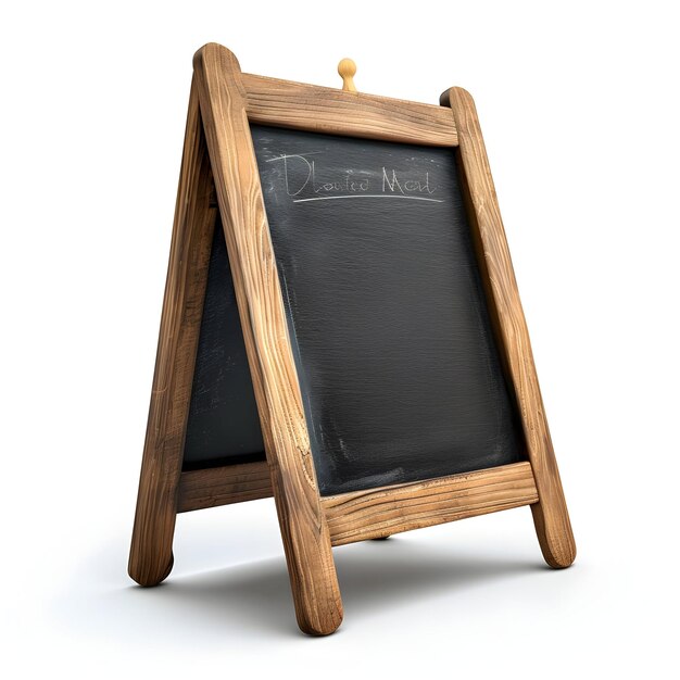 Photo solid wood aframe blackboard rustic chalkboard signage stand for restaurants and cafes