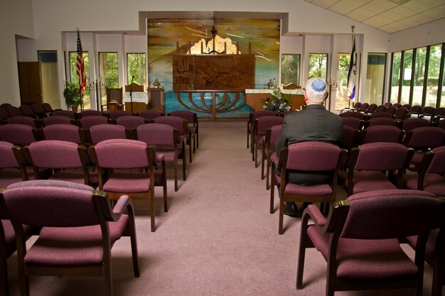 Solitary Worship in Welllit American Synagogue Interior