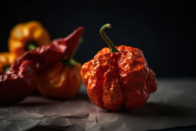 Some colorful dried bell peppers